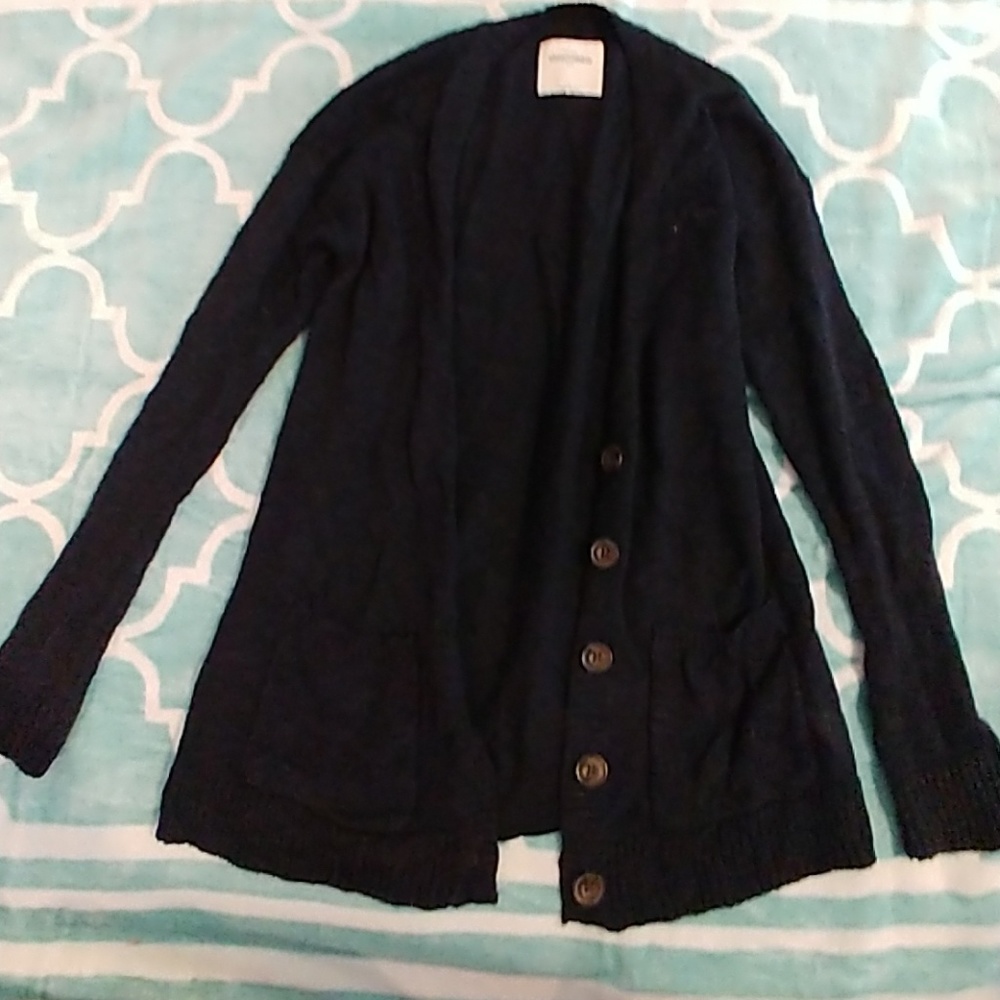 Abercrombie Navy Cardigan